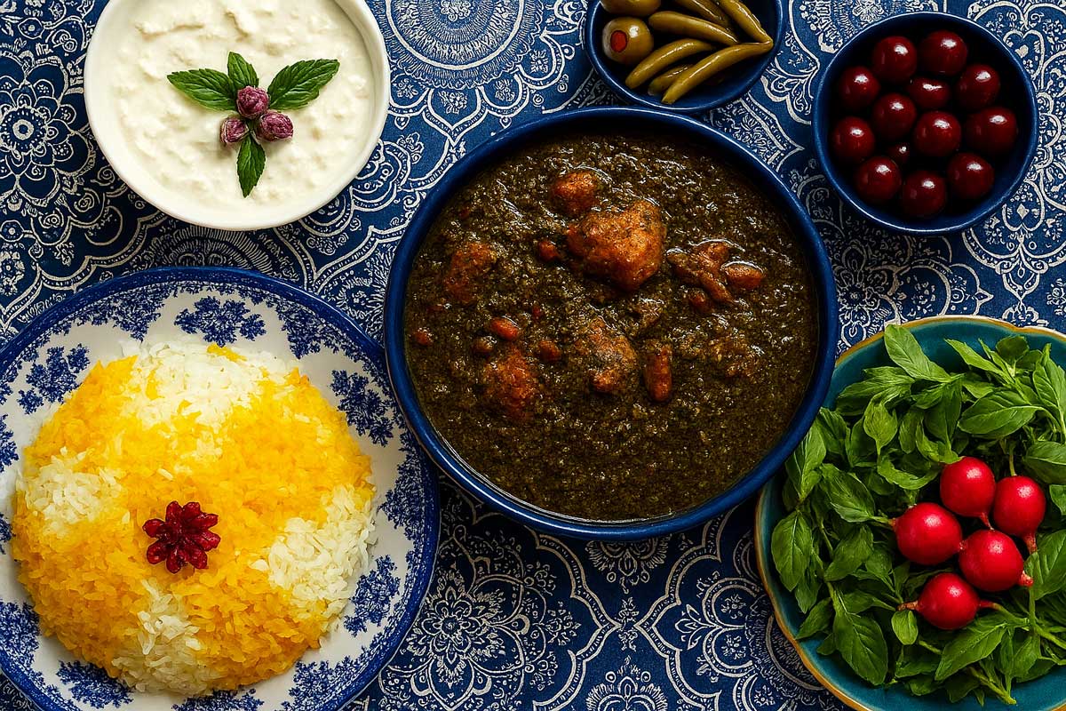 خورشت قورمه سبزی خانگی