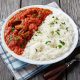 خورشت گوشت گوساله کوکینستو با برنج