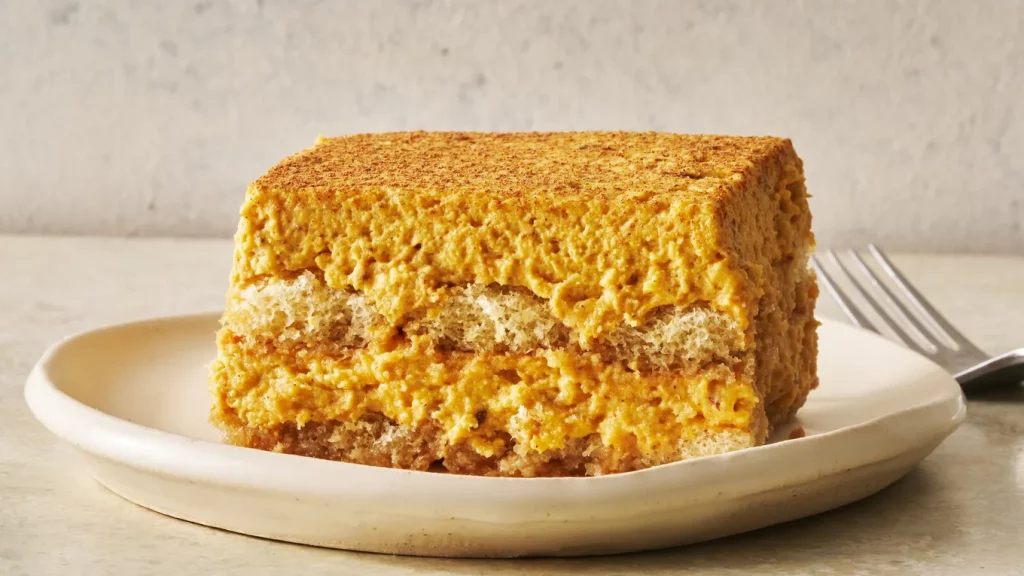 کیک کدو حلوایی پف دار